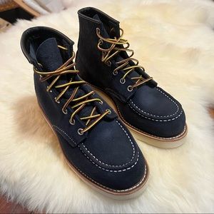 Red Wing 6” Moc Toe Boot, Navy Blue